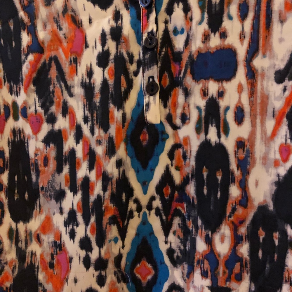Colorful blouse!